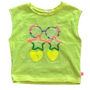 BILLIEBLUSH Girls Neon Yellow Sunglasses Tank Size 4 EUC